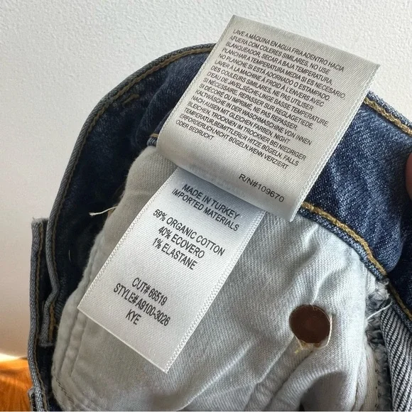 AGOLDE Kye Mid Rise Straight Leg Jeans